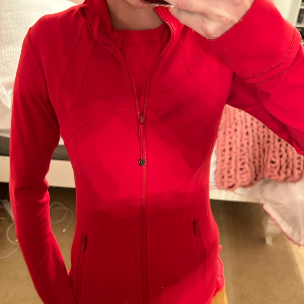 Red lululemon define jacket